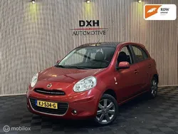 Rood Gebruikt 2013 Nissan Micra Tekna Hatchback | € 3.940 (Super prijs)