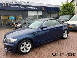 Blauw, metallic lak Gebruikt 2011 BMW 118 Cabriolet Executive Cabriolet | € 12.855 (Duur)