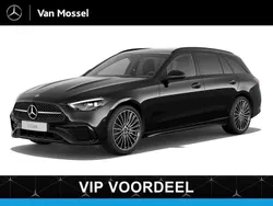 Zwart Nieuw 2025 Mercedes C180 AMG line Stationwagen | € 63.963