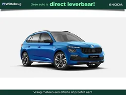 Blauw, metallic lak Nieuw 2025 Skoda Kamiq Monte Carlo SUV | € 36.999 (Iets duurder)