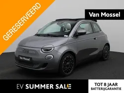 Grijs Gebruikt 2023 Fiat 500e La Prima Cabriolet | € 25.900 (Eerlijke prijs)