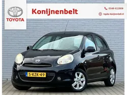 Zwart Gebruikt 2013 Nissan Micra S Hatchback | € 4.495 (Eerlijke prijs)
