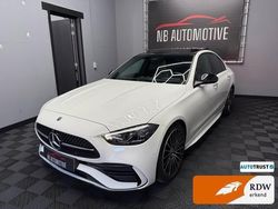 Wit Gebruikt 2023 Mercedes C300 AMG line Sedan | € 42.950 (Super prijs)