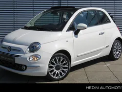 Wit Gebruikt 2018 Fiat 500C Lounge Cabriolet | € 12.945 (Iets duurder)