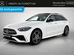 Wit, metallic lak Gebruikt 2024 Mercedes C300e AMG line Stationwagen | € 52.900 (Iets duurder)