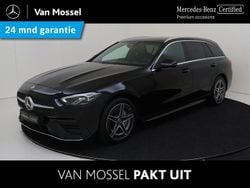 Zwart Gebruikt 2023 Mercedes C300 AMG line Stationwagen | € 39.945 (Super prijs)