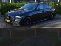 Zwart Gebruikt 2022 Mercedes C180 AMG line Sedan | € 38.500 (Eerlijke prijs)