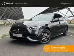 Grijs, metallic lak Gebruikt 2024 Mercedes C300e AMG line Stationwagen | € 64.900