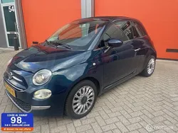 Blauw Gebruikt 2016 Fiat 500 Lounge Cabriolet | € 5.950 (Super prijs)