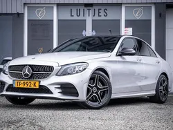 Grijs, metallic lak Gebruikt 2018 Mercedes C180 Premium Sedan | € 26.900 (Duur)