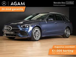Blauw, metallic lak Gebruikt 2024 Mercedes C300e AMG Line Premium Stationwagen | € 47.950 (Goede deal)