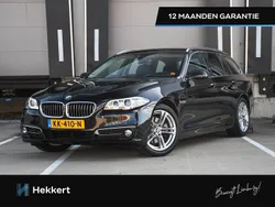 Zwart, metallic lak Gebruikt 2016 BMW 520 Luxury Line Stationwagen | € 20.995 (Iets duurder)