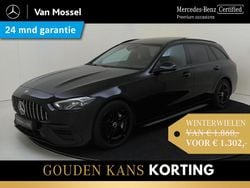 Zwart, metallic lak Gebruikt 2022 Mercedes C180 AMG line Stationwagen | € 38.945 (Eerlijke prijs)