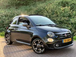 Zwart Gebruikt 2018 Fiat 500C Cabriolet | € 10.990 (Eerlijke prijs)