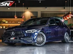 Blauw Gebruikt 2021 Mercedes C180 AMG line Sedan | € 41.495 (Iets duurder)