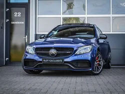 Blauw, metallic lak Gebruikt 2016 Mercedes C63 AMG AMG Stationwagen | € 49.500 (Eerlijke prijs)