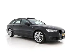 Mythos black metallic (zwart metallic) Gebruikt 2015 Audi A6 Design Stationwagen | € 14.445 (Eerlijke prijs)