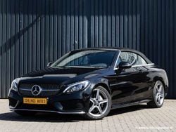 Zwart Gebruikt 2017 Mercedes C200 AMG line Cabriolet | € 31.850 (Eerlijke prijs)