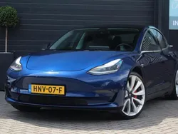 Blauw Gebruikt 2019 Tesla Model 3 Performance Sedan | € 24.495 (Eerlijke prijs)