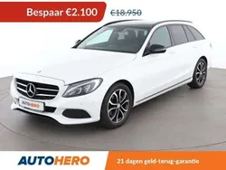Wit Gebruikt 2015 Mercedes C180 Avantgarde Stationwagen | € 16.949 (Super prijs)