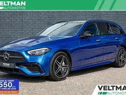Blauw Gebruikt 2022 Mercedes C300e AMG line Sedan | € 41.495 (Super prijs)