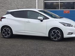Wit (metallic) Gebruikt 2021 Nissan Micra Tekna Hatchback | € 14.250 (Eerlijke prijs)