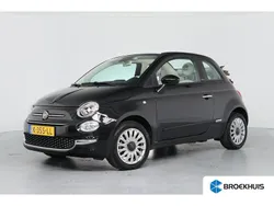 Zwart Gebruikt 2021 Fiat 500C Lounge Cabriolet | € 15.395 (Eerlijke prijs)