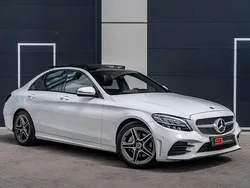 Wit Gebruikt 2019 Mercedes C200 AMG Sedan | € 26.950 (Eerlijke prijs)