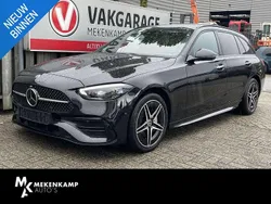 Zwart Gebruikt 2022 Mercedes C300e AMG line Stationwagen | € 40.950 (Eerlijke prijs)