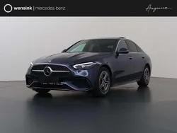 Sodalietblauw metallic Nieuw 2024 Mercedes C300e AMG line Sedan | € 57.800 (Super prijs)