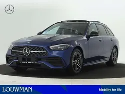 Blauw, metallic lak Nieuw 2025 Mercedes C300 AMG line Plus Stationwagen | € 68.639 (Duur)