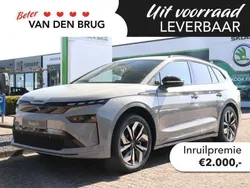 Grijs, metallic lak Nieuw 2025 Skoda Enyaq iV SportLine SUV | € 53.750 (Eerlijke prijs)