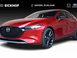 Rood Nieuw 2025 Mazda 3 Homura-Line Hatchback | € 38.535 (Iets duurder)