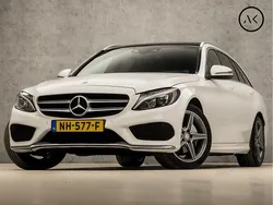 Wit Gebruikt 2017 Mercedes C180 AMG Stationwagen | € 22.945 (Eerlijke prijs)