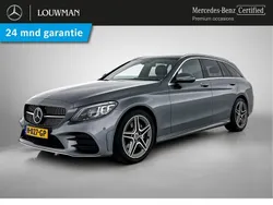 Grijs, metallic lak Gebruikt 2020 Mercedes C200 AMG line Stationwagen | € 31.945 (Duur)
