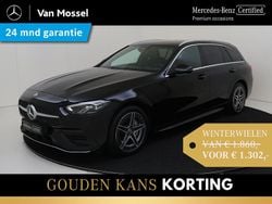 Zwart Gebruikt 2023 Mercedes C300 AMG line Stationwagen | € 39.945 (Super prijs)