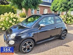 Zwart Gebruikt 2018 Fiat 500 S Cabriolet | € 9.950 (Eerlijke prijs)