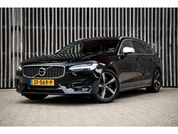 Zwart Gebruikt 2019 Volvo V90 R-Design Stationwagen | € 29.950 (Eerlijke prijs)