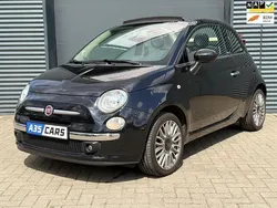 Zwart, metallic lak Gebruikt 2014 Fiat 500 Lounge Cabriolet | € 7.199 (Eerlijke prijs)