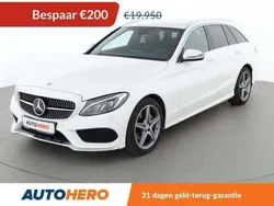 Wit Gebruikt 2017 Mercedes C180 AMG line Stationwagen | € 19.449 (Goede deal)