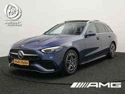 Blauw, metallic lak Gebruikt 2023 Mercedes C300 AMG line Stationwagen | € 42.740 (Super prijs)
