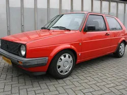 Rood Gebruikt 1984 VW Golf II GTD Sedan | € 7.490