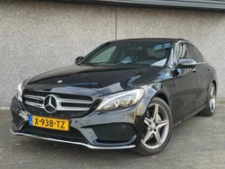 Zwart Gebruikt 2016 Mercedes C180 AMG line Sedan | € 24.490 (Eerlijke prijs)