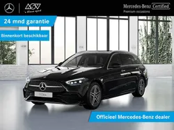 Zwart Gebruikt 2024 Mercedes C180 AMG line Stationwagen | € 48.895 (Duur)