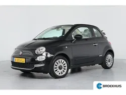 Zwart Gebruikt 2021 Fiat 500C Lounge Cabriolet | € 14.900 (Eerlijke prijs)
