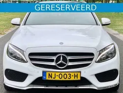 Wit Gebruikt 2015 Mercedes C220 AMG line Stationwagen | € 18.950