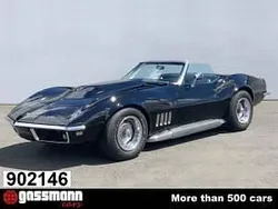 Zwartschwarz Gebruikt 1968 Chevrolet Corvette Stingray Cabriolet | € 68.000