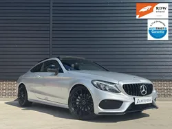 Grijs, metallic lak Gebruikt 2016 Mercedes C180 AMG line Coupé | € 22.900 (Eerlijke prijs)