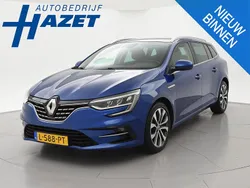 Blauw, metallic lak Gebruikt 2021 Renault Mégane GrandTour Intens Stationwagen | € 17.900 (Eerlijke prijs)