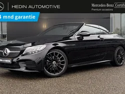 Zwart Gebruikt 2021 Mercedes C180 AMG line Cabriolet | € 46.900 (Eerlijke prijs)